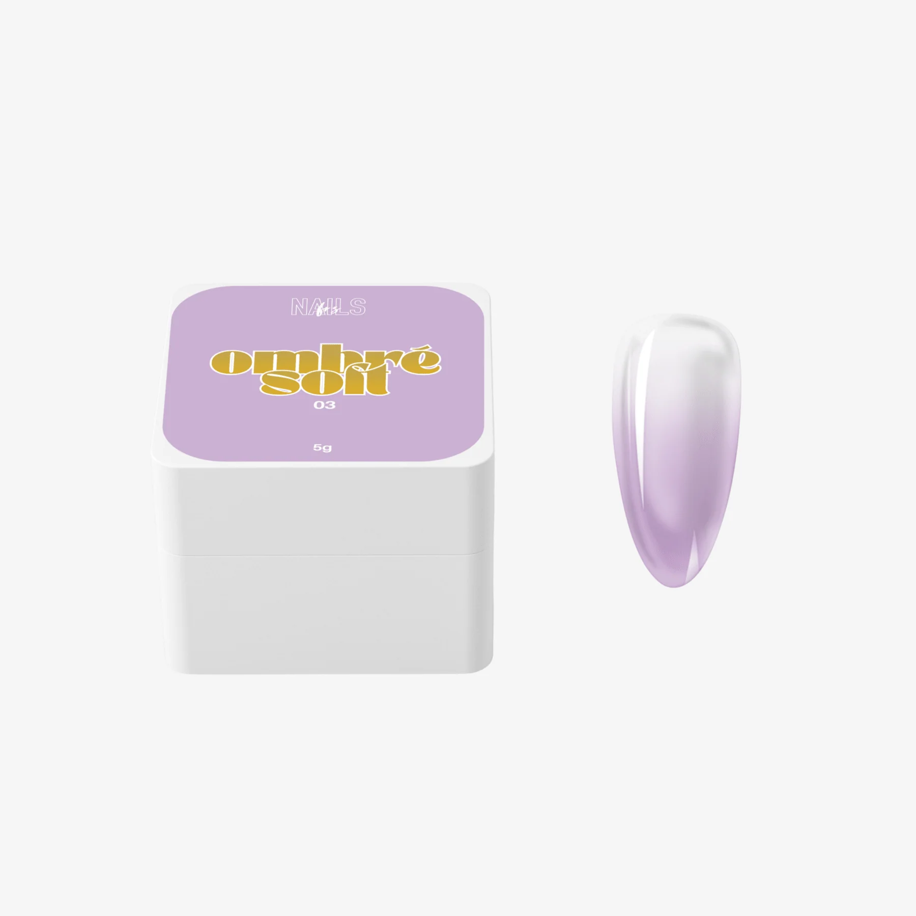 Ombré Soft 03 Lila - Gel Paint Dégradé Pastel