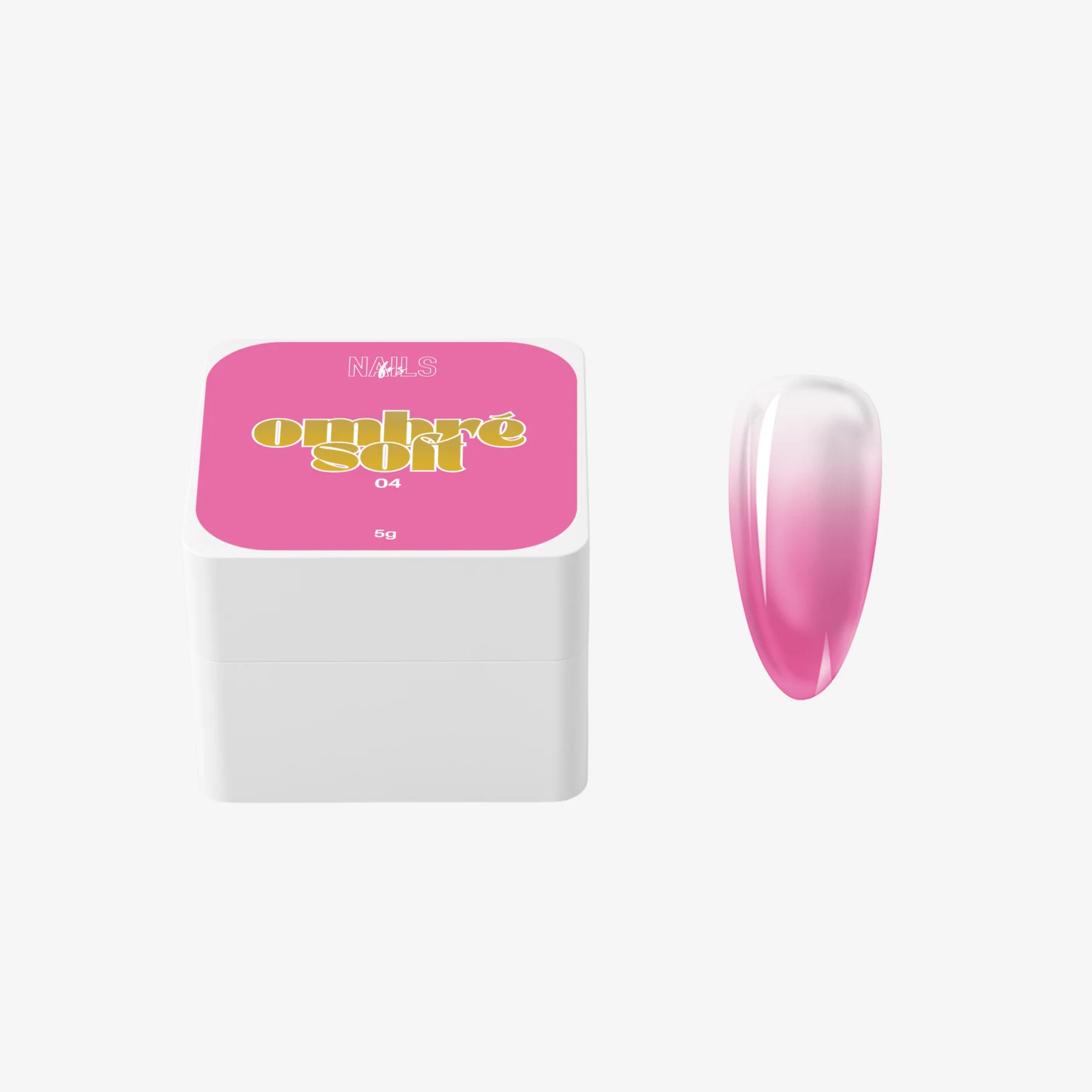 Ombré Soft 04 Rose Bonbon - Gel Paint Dégradé
