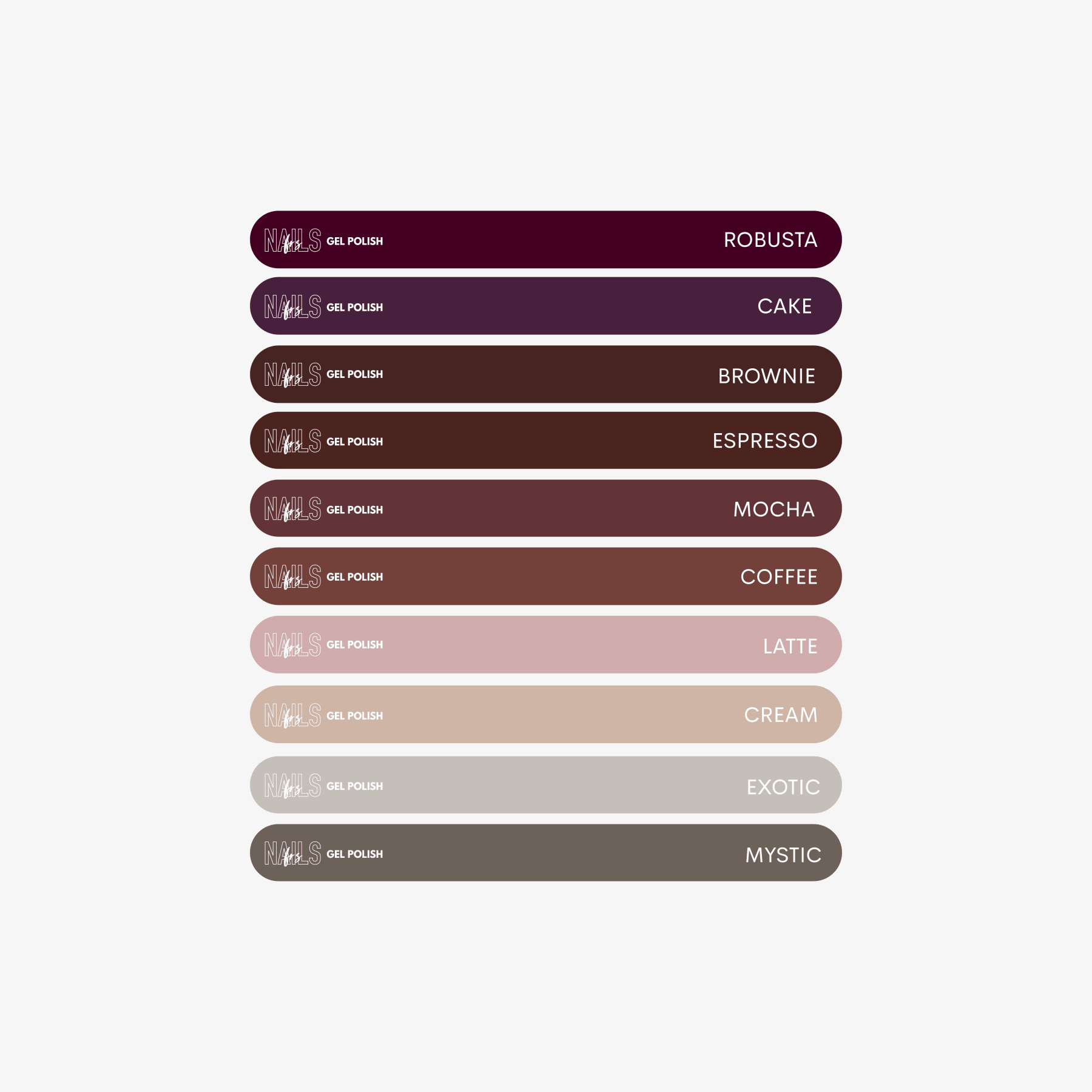 Stickers Nuancier Vernis Semi-Permanent - Présentoir Gel Polish NAILS FRS (2026) - Image 12