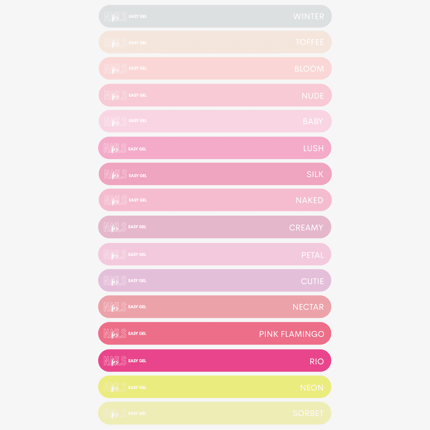 Stickers Nuancier Vernis Semi-Permanent - Présentoir Gel Polish NAILS FRS (2026) - Image 17