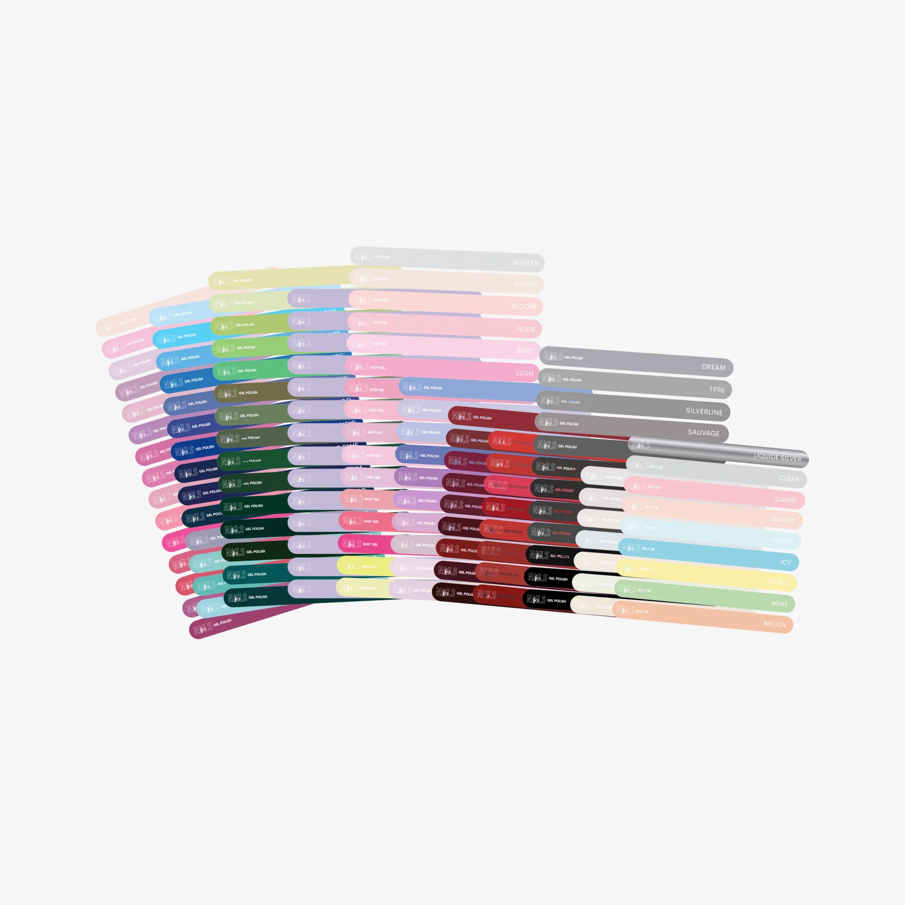 Stickers Nuancier Vernis Semi-Permanent - Présentoir Gel Polish NAILS FRS (2026) - Image 25