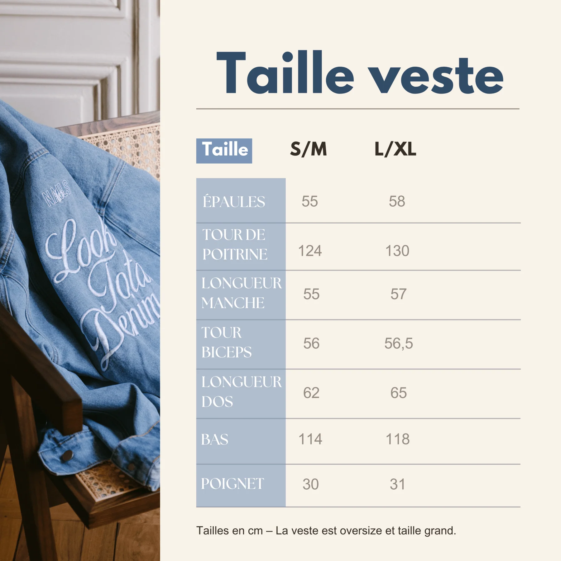 Veste en jean Total Look Denim - Image 5